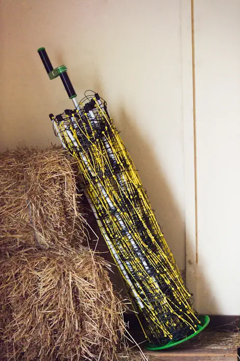 twistbutler mit aufgewickeltem Elektronetz